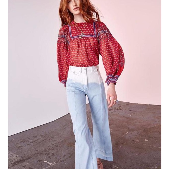 NWT Ulla Johnson Martyna Ombré Jeans size 2